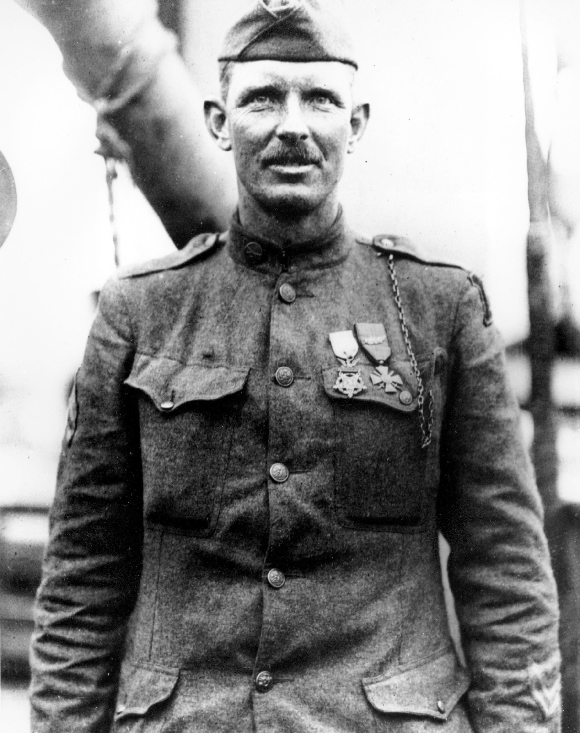 This 1919 photo provided by the Department of the US Army, shows Sgt Alvin York of the US Army in an unknown location