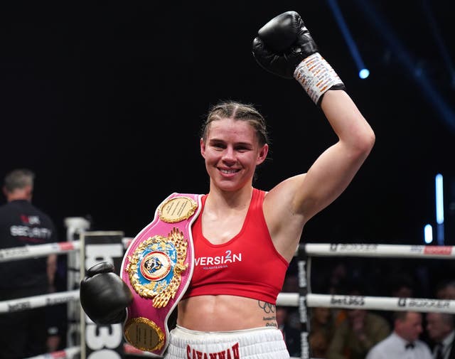 Savannah Marshall, pictured, will have to wait for her clash with Claressa Shields (Owen Humphreys/PA)