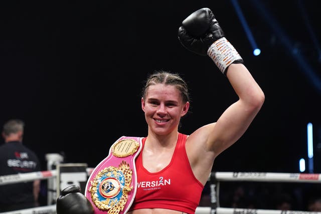 Savannah Marshall, pictured, will have to wait for her clash with Claressa Shields (Owen Humphreys/PA)