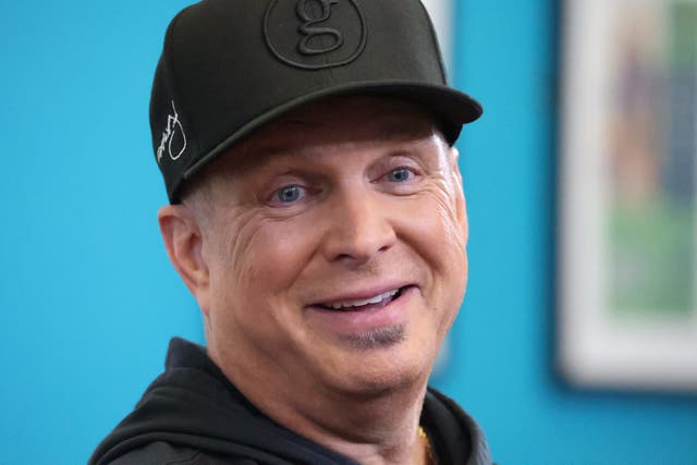 Country music star Garth Brooks during his press conference in Dublin (PA)