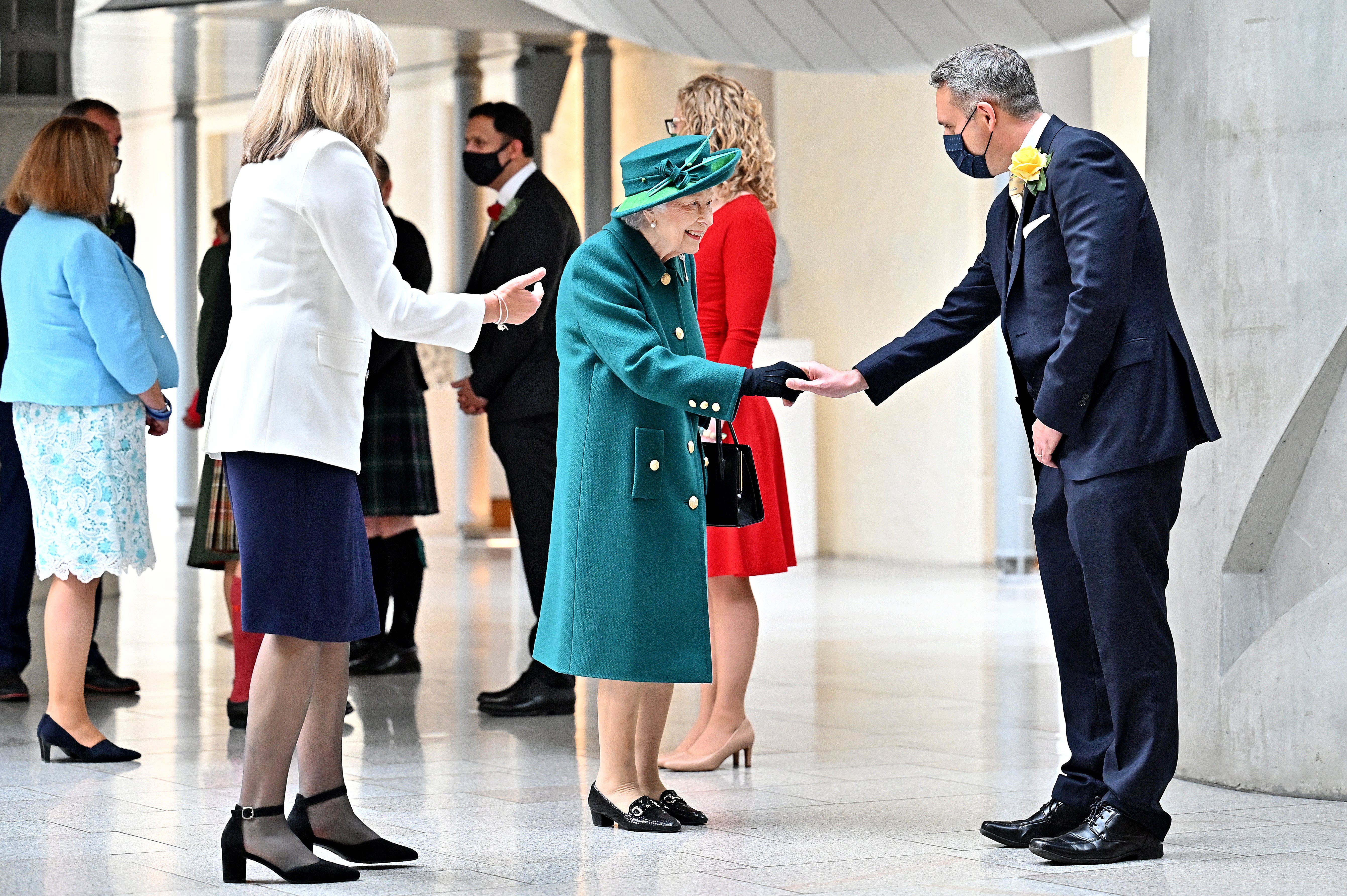 The Queen met Alex Cole-Hamilton at the Scottish Parliament last year (PA)
