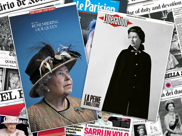 <p>World press mourns the Queen in Friday papers</p>