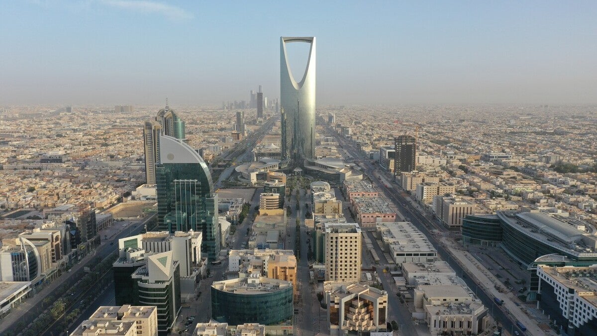 The iconic Kingdom Centre Tower boasts unrivalled views of Riyadh