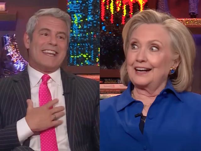 <p>Andy Cohen tells Hillary Clinton he had ‘wonderful liaison’ with one of her secret service agents </p>