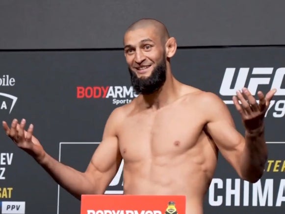 UFC 279 Khamzat Chimaev misses weight for Nate Diaz fight The Independent