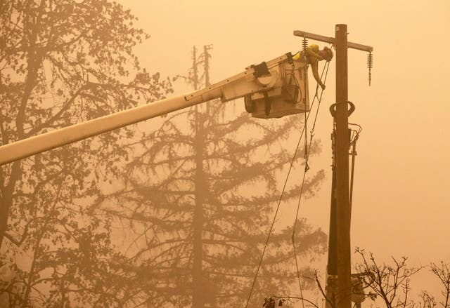 Pacific Northwest Wildfires Power