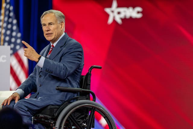 <p>Greg Abbott has championed some of US’s most conservative policies </p>