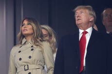 Trump news – live: Hillary Clinton mocks Melania as Trump border wall charity fraud case ramps up