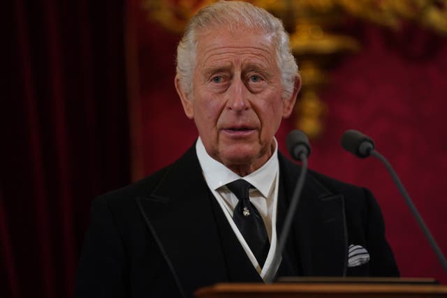 King Charles III during the Accession Council at St James’s Palace, London, where King Charles III is formally proclaimed monarch (PA)