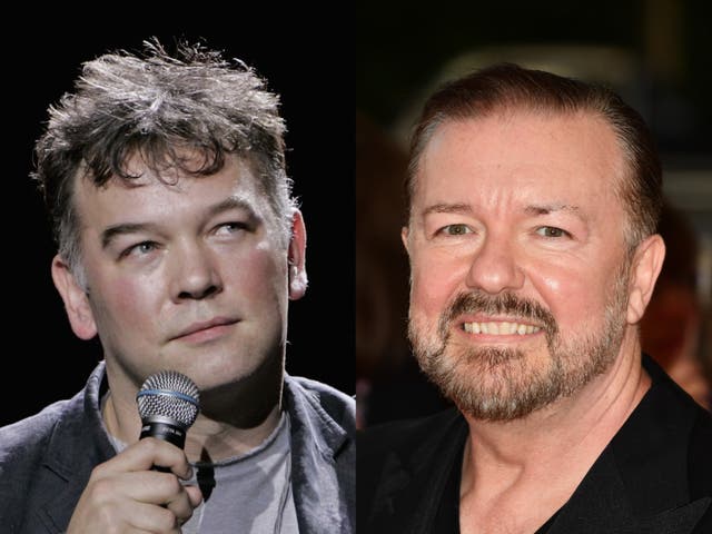 <p>Stewart Lee and Ricky Gervais</p>