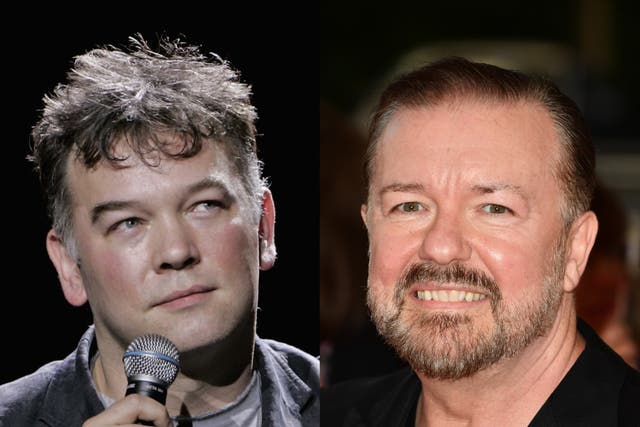 <p>Stewart Lee and Ricky Gervais</p>