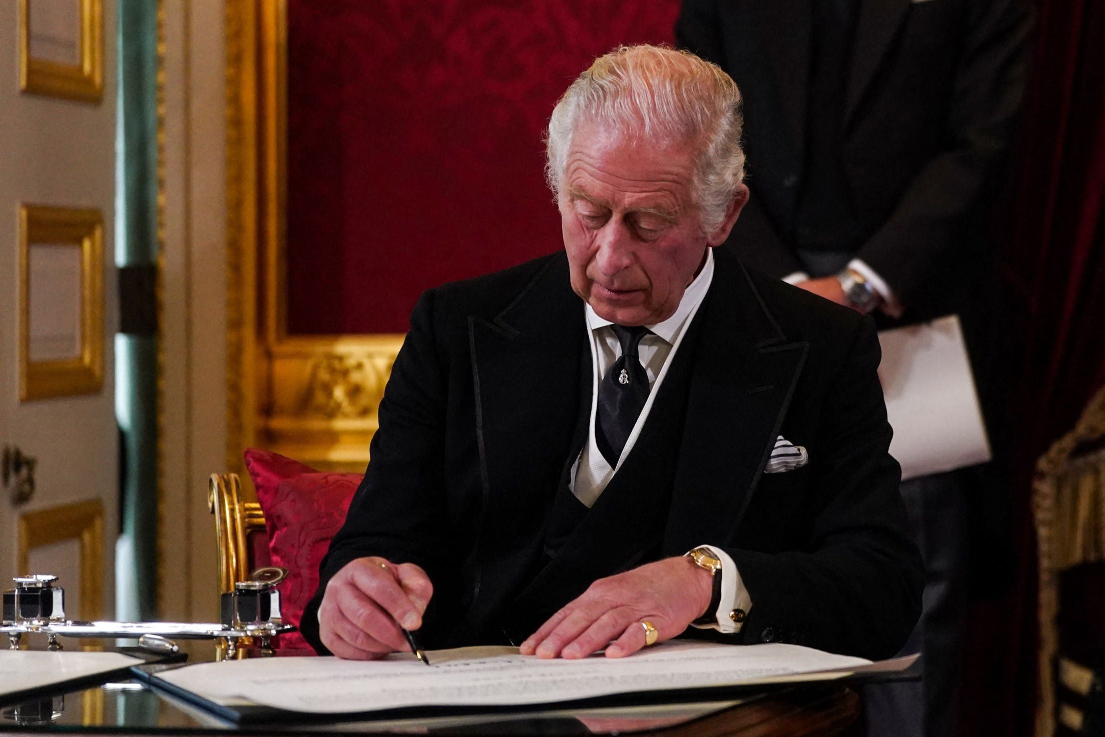 King Charles III was proclaimed king during the accession ceremony
