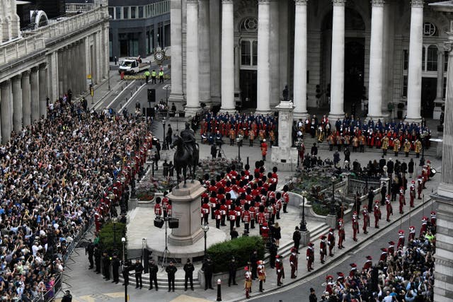 The Proclamation of Accession of King Charles III at the Royal Exchange in the City of London (Stephane de Sakutin/PA)
