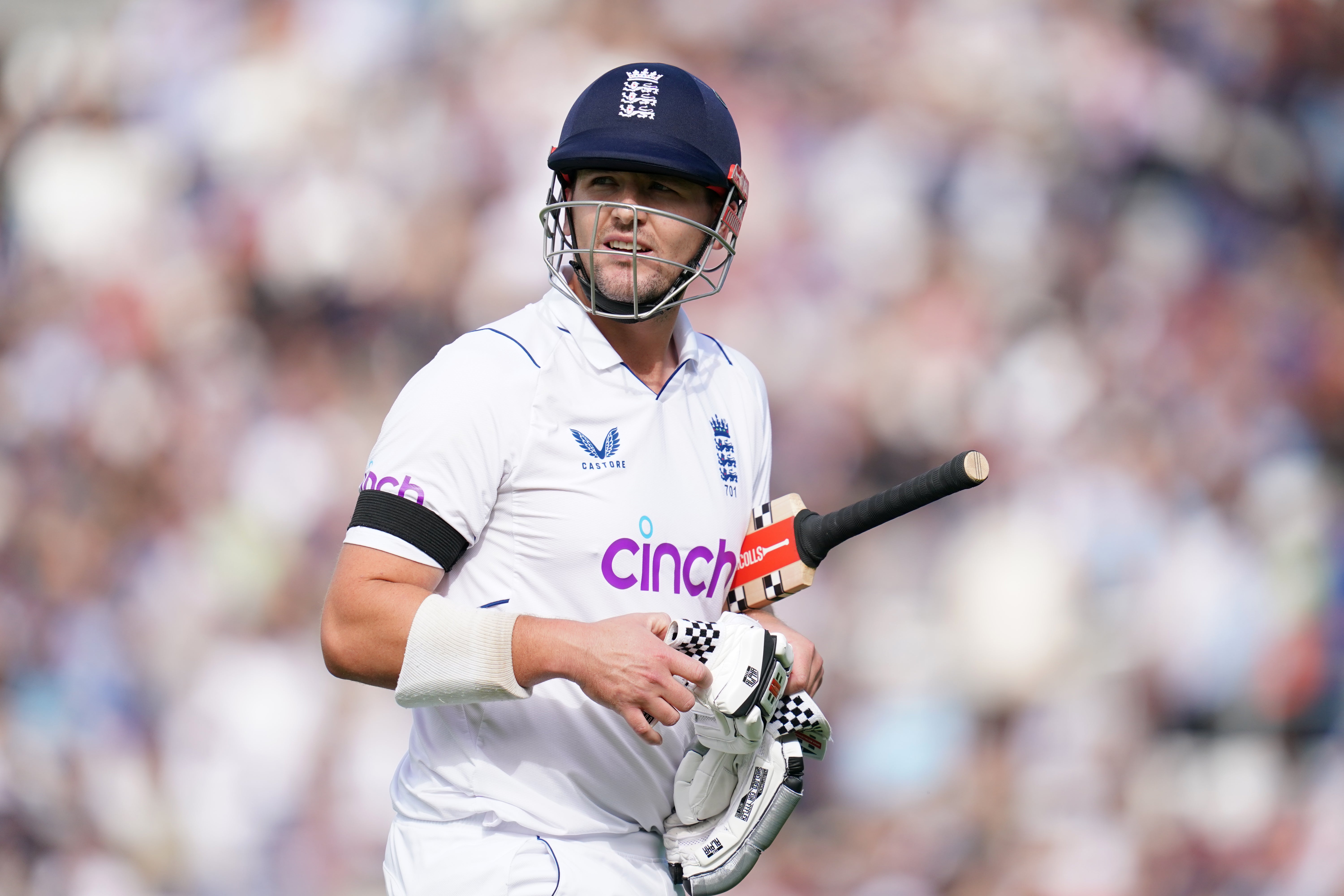 England’s Alex Lees again struggled to make a sustained impact in opening the innings (John Walton/PA)