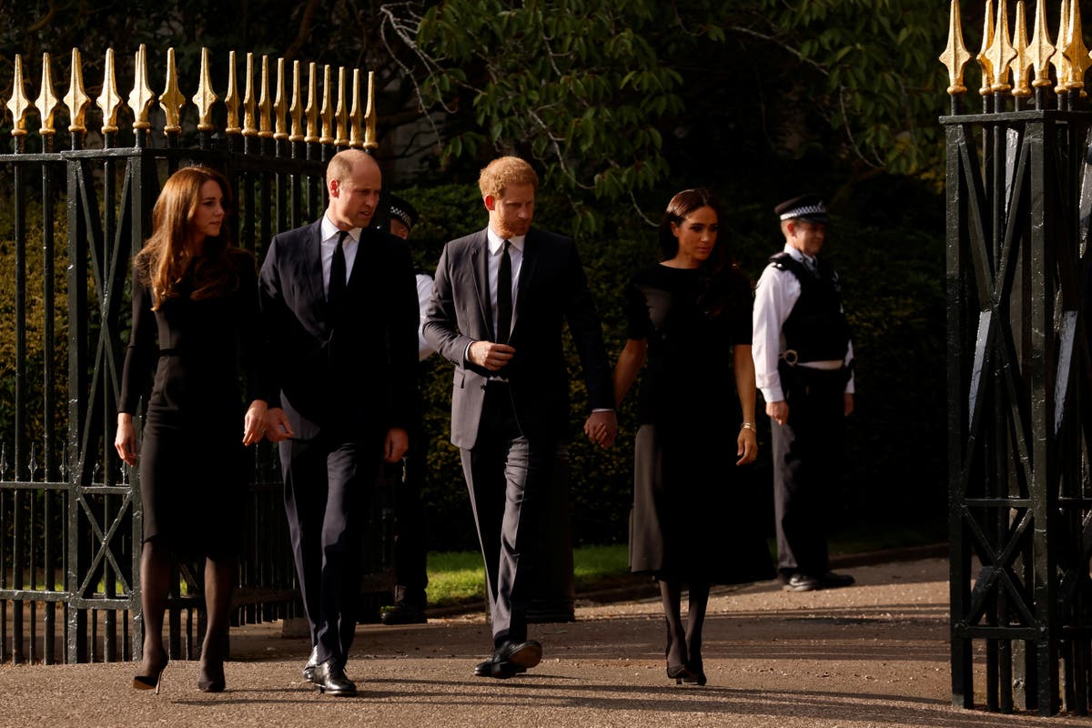 Feuding princes William and Harry reunited in grief over death of the Queen