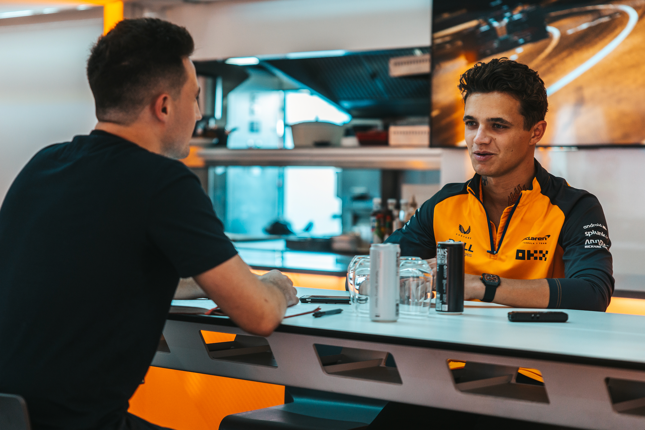 Lando Norris speaks to The Independent in Monza