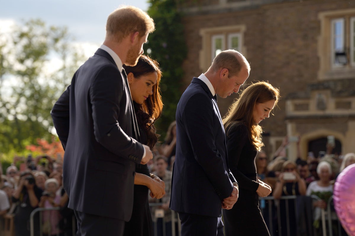 Prince of Wales and Duke of Sussex appear relaxed together during Windsor visit