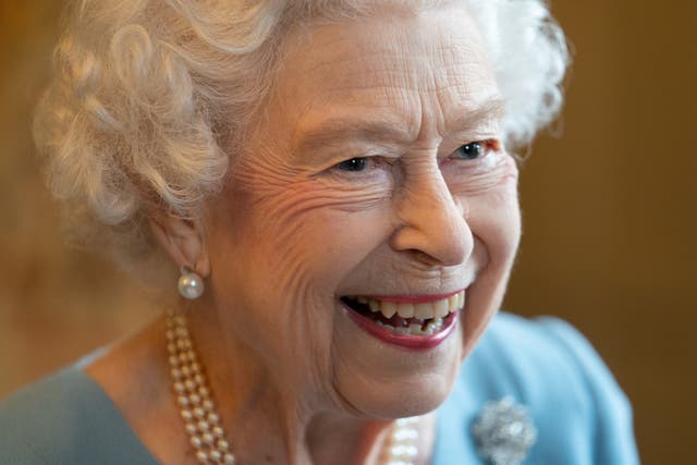 Queen Elizabeth II during a reception in the Ballroom of Sandringham House (PA)
