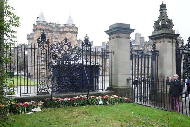 The Queen’s coffin will be taken into the Palace of Holyroodhouse (PA)