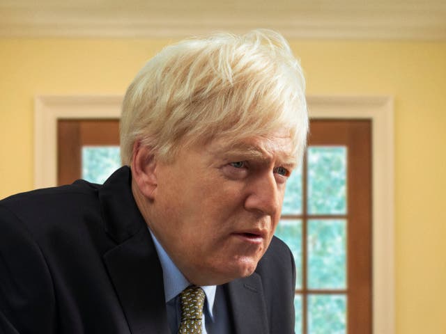 <p>Kenneth Branagh as Boris Johnson in ‘This England'</p>