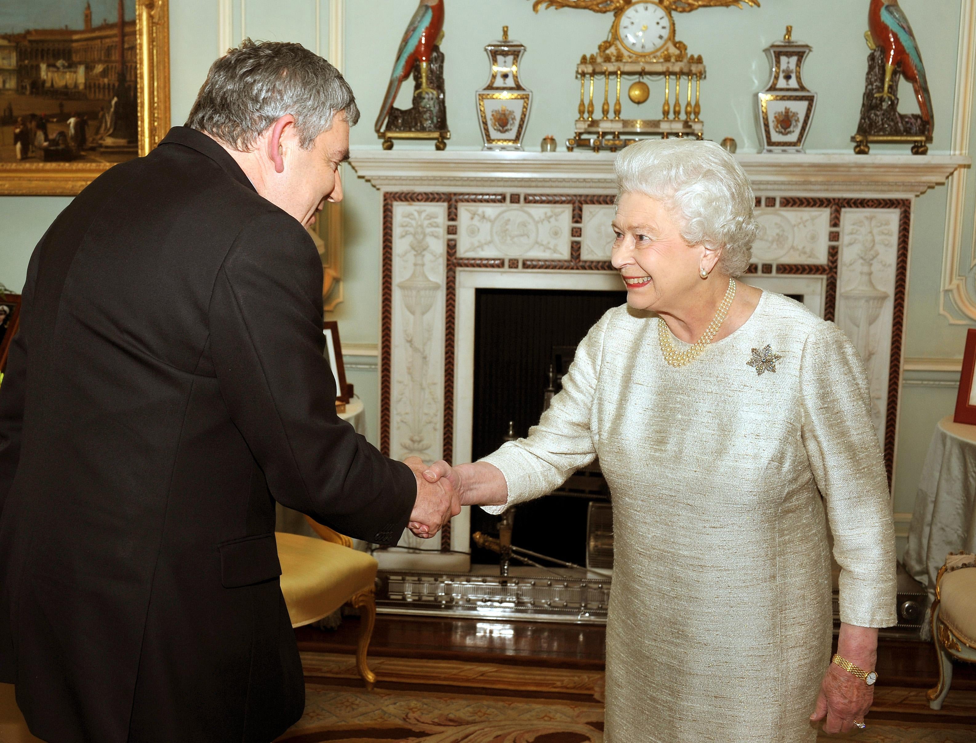 Gordon Brown admitted he could be ’embarrassed’ during his meetings with the Queen