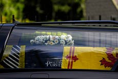 Death of Queen - Last: Elizabeth II's last journey begins as the funeral procession leaves Balmoral for Edinburgh