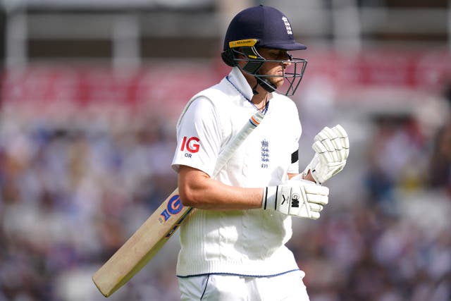 Ollie Robinson was dismissed from the second ball of the morning (John Walton/PA)