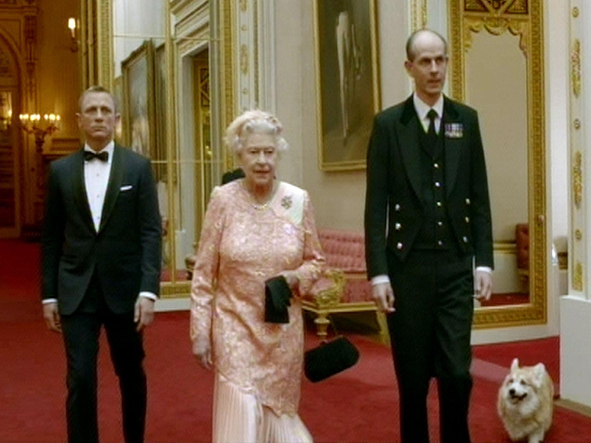 The Queen with Daniel Craig as James Bond (BBC One/PA)