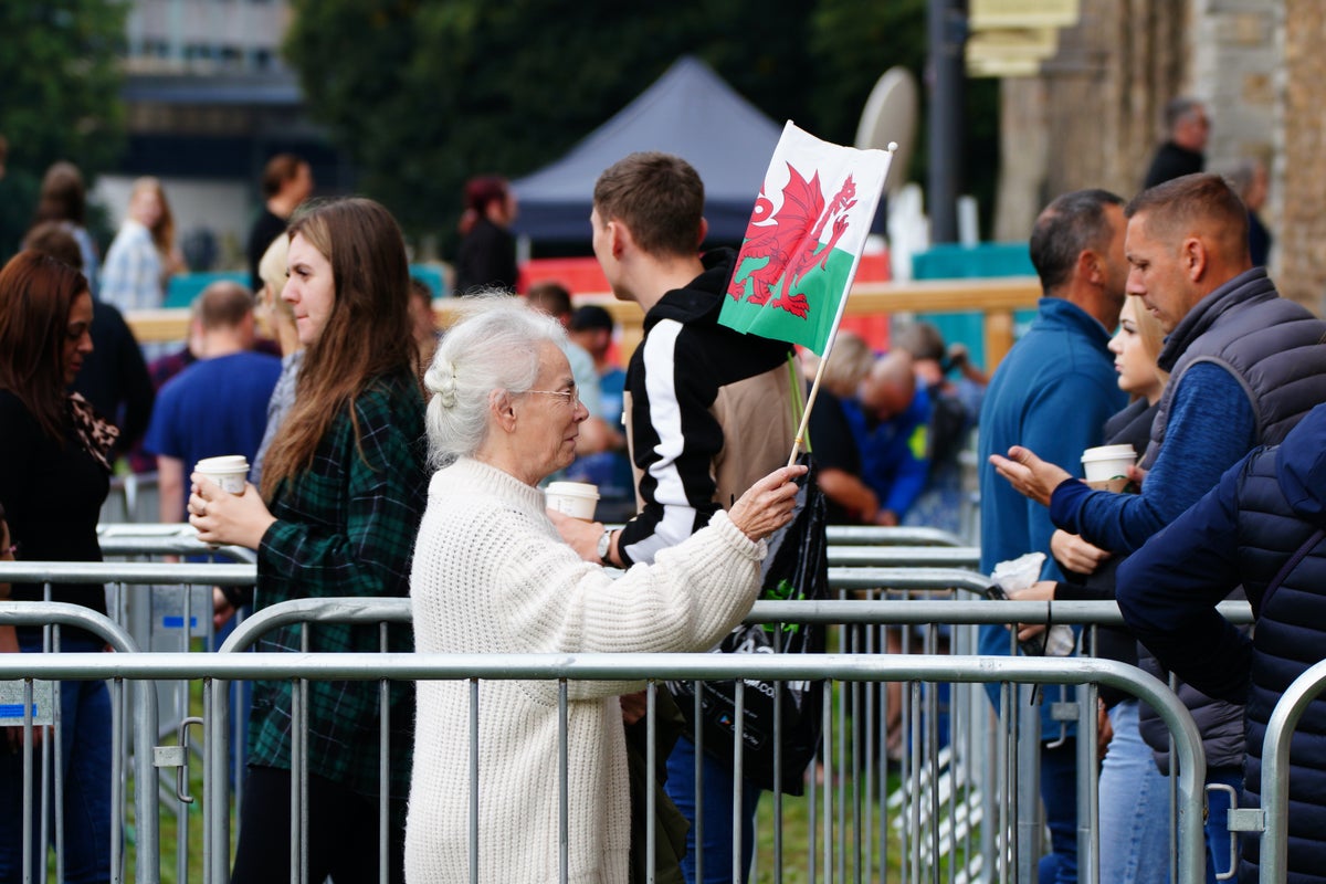 Crowds gather at Cardiff Castle to hear Charles proclaimed King