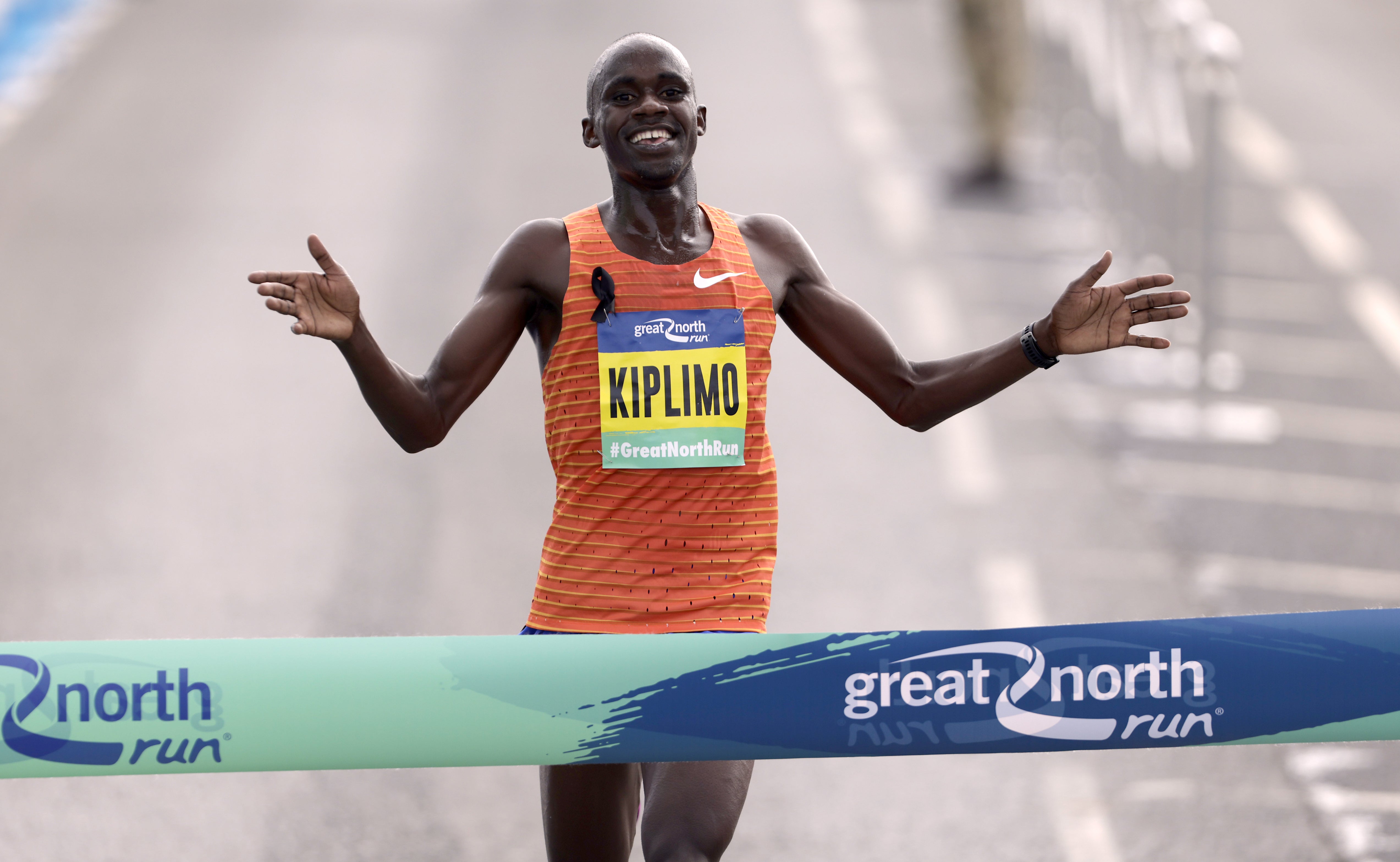 Jacob Kiplimo wins the elite men’s race at the Great North Run (Richard Sellers/PA)