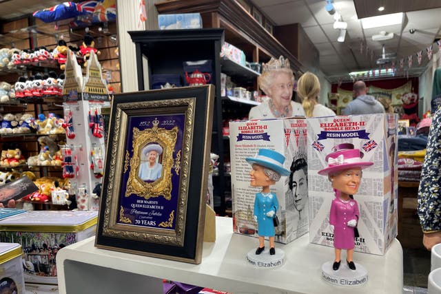 The demand for Queen souvenirs and memorabilia has surged following her death (William Janes/PA)