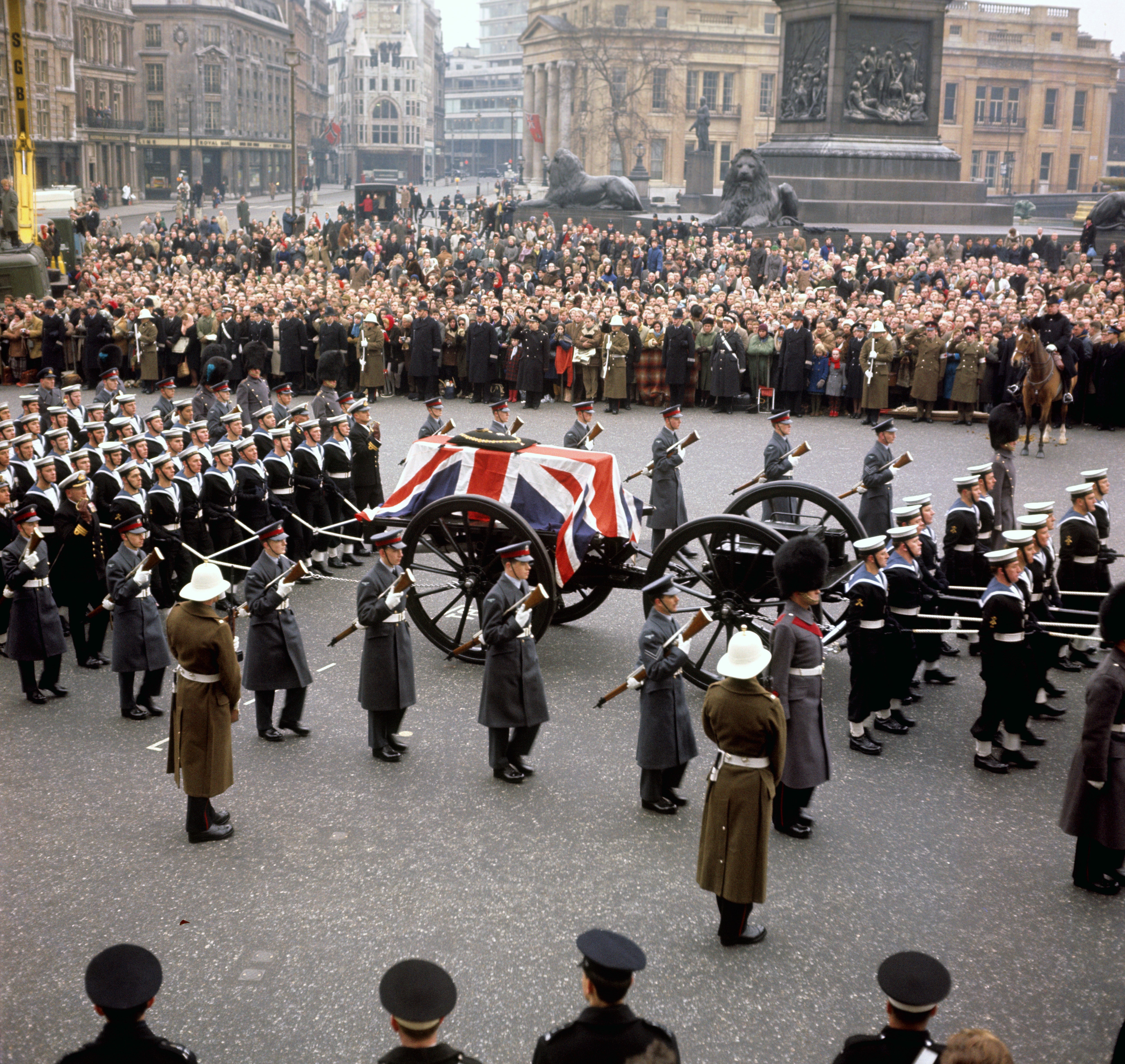 Queen Elizabeth II will be having a state funeral - like Sir Winston Churchill’s here in 1965