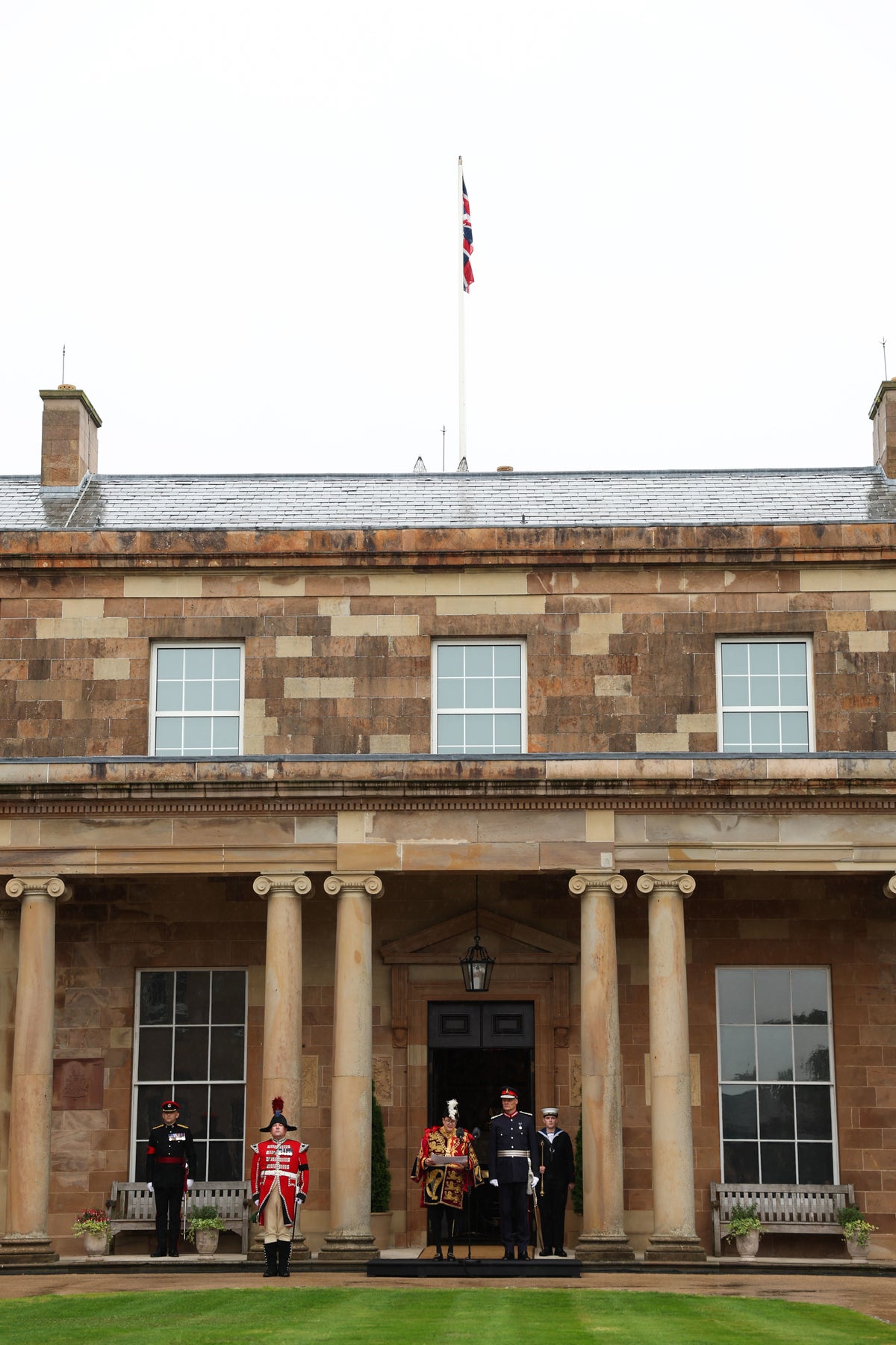 Accession proclamation read to people of Northern Ireland at Hillsborough Castle
