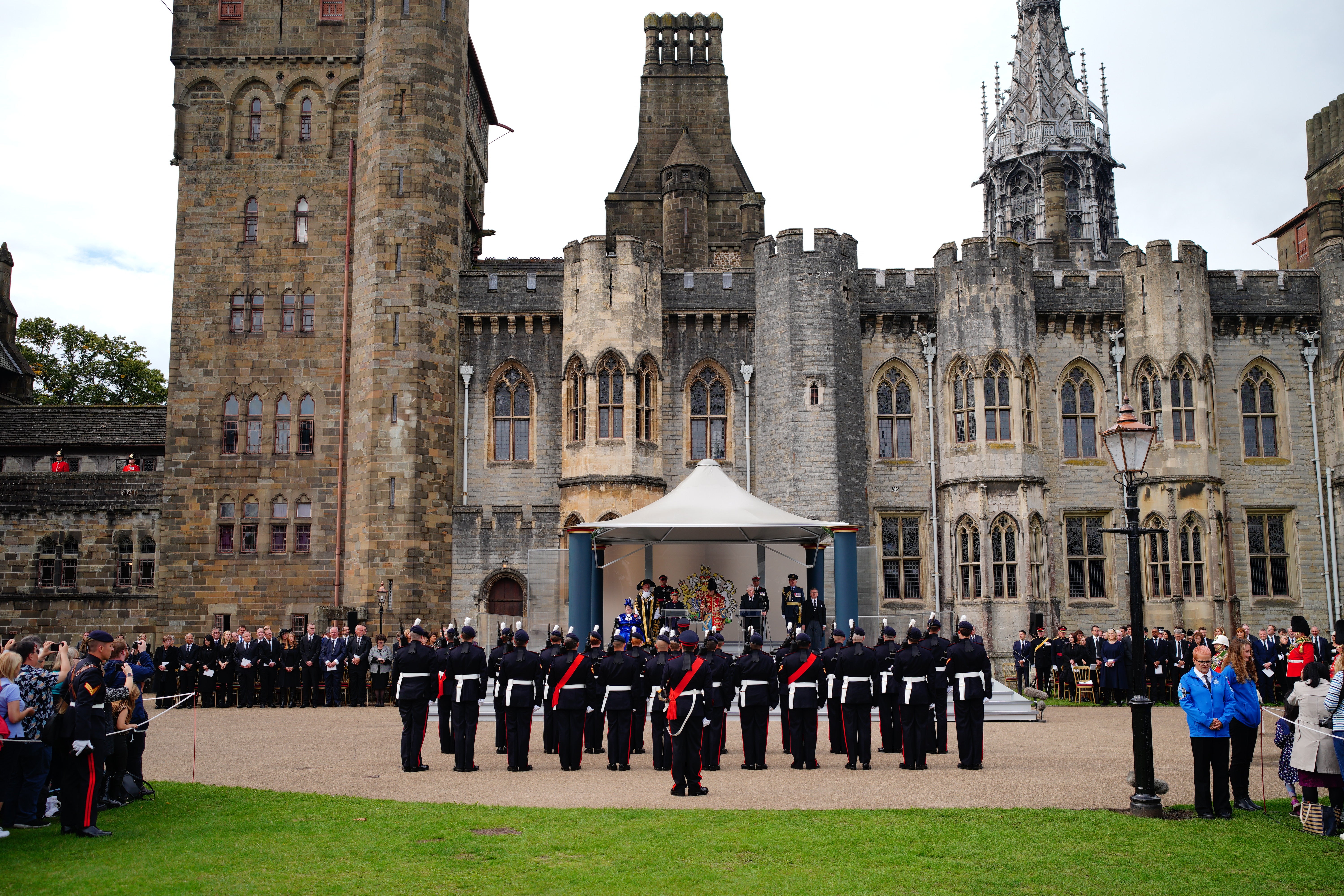The Accession Proclamation Ceremony at Cardiff Castle (Ben Birchall/PA)