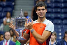 Carlos Alcaraz wins maiden grand slam title at US Open and claims world’s top rank