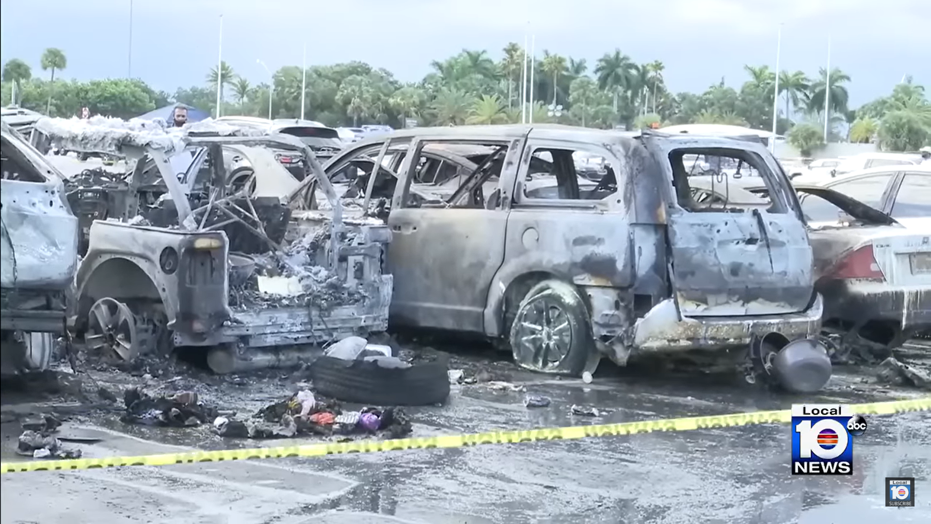Miami Hard Rock Stadium fire: Blaze erupts in parking lot outside  Dolphins-Patriots game