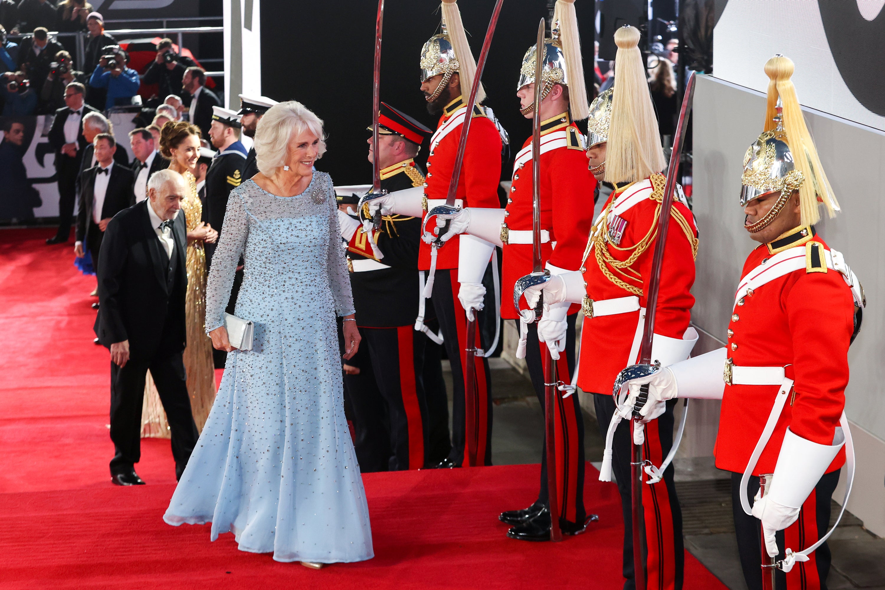 The Duchess of Cornwall attends the World Premiere of No Time To Die in 2021 (Chris Jackson/PA)