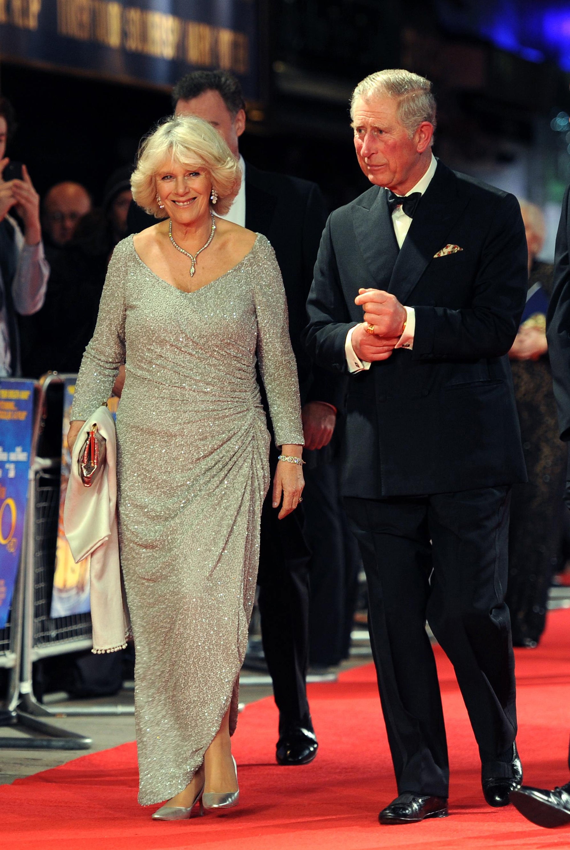 The Prince of Wales and Duchess of Cornwall arrive for the Royal Film Performance 2011 of Hugo (Anthony Devlin/PA)