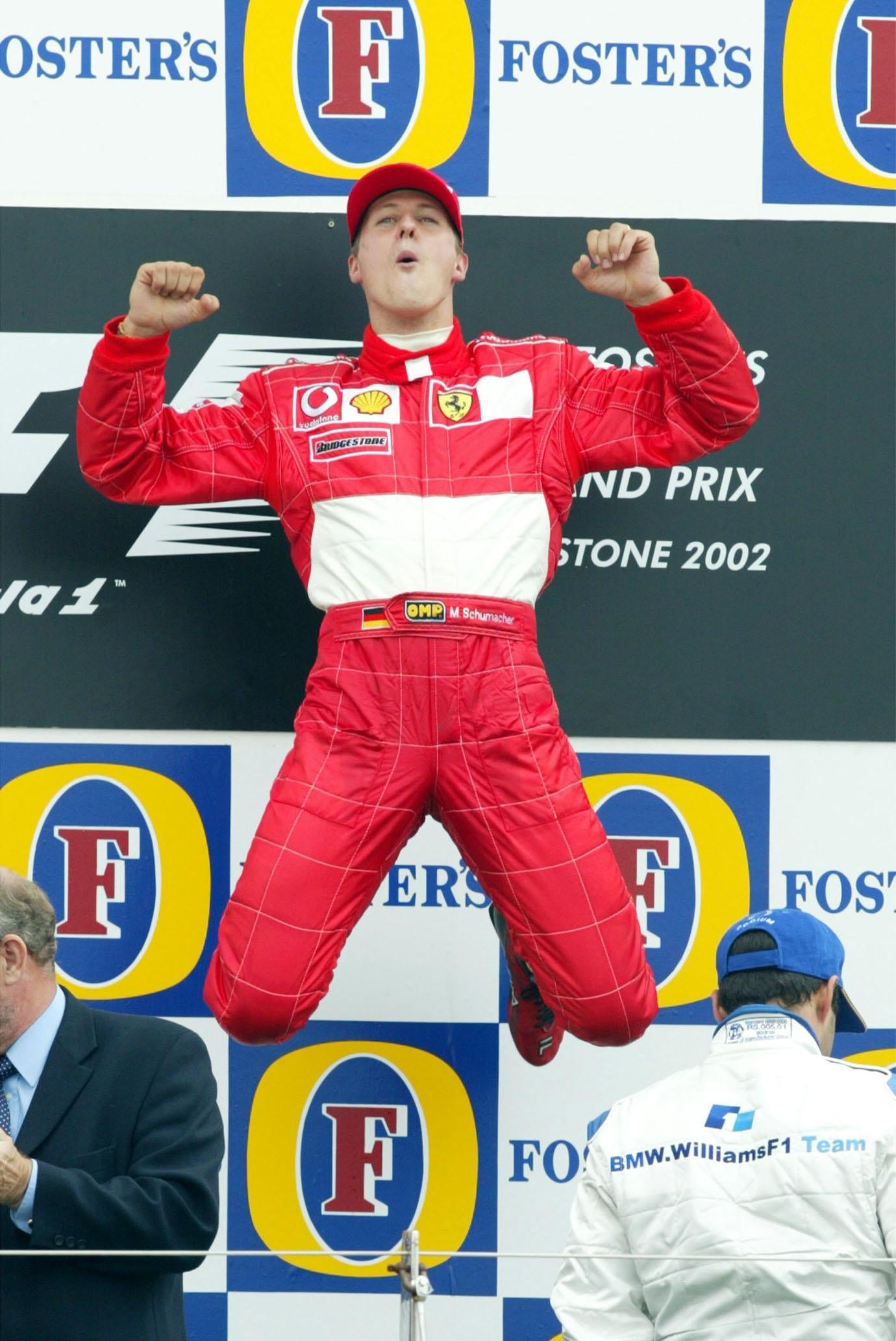 Michael Schumacher won the 2002 title with six races to spare (Tom Hevezi/PA)