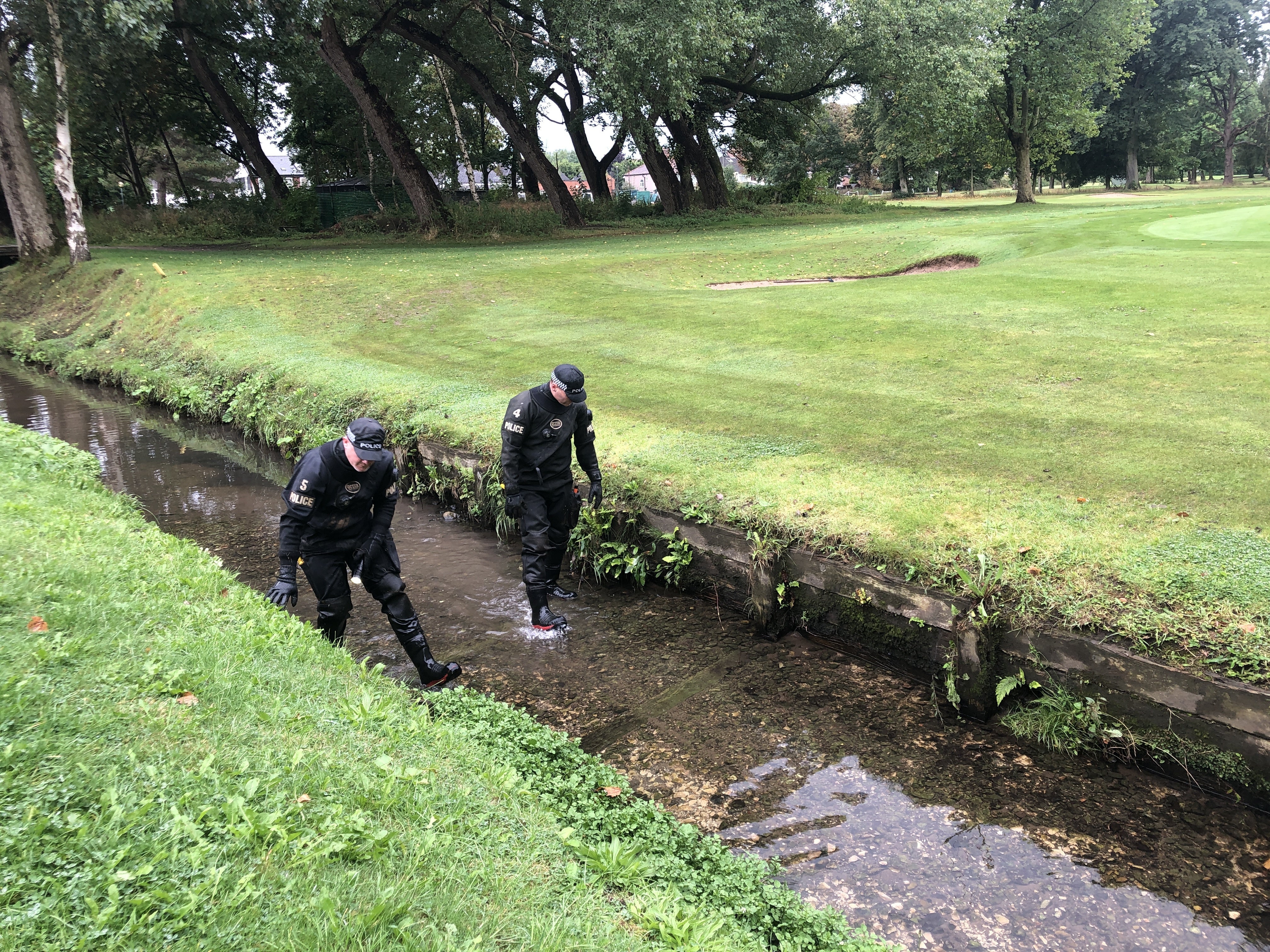 Police carrying out searches at West Derby Golf Club in Liverpool as part of the investigation into nine-year-old Olivia Pratt-Korbel’s murder