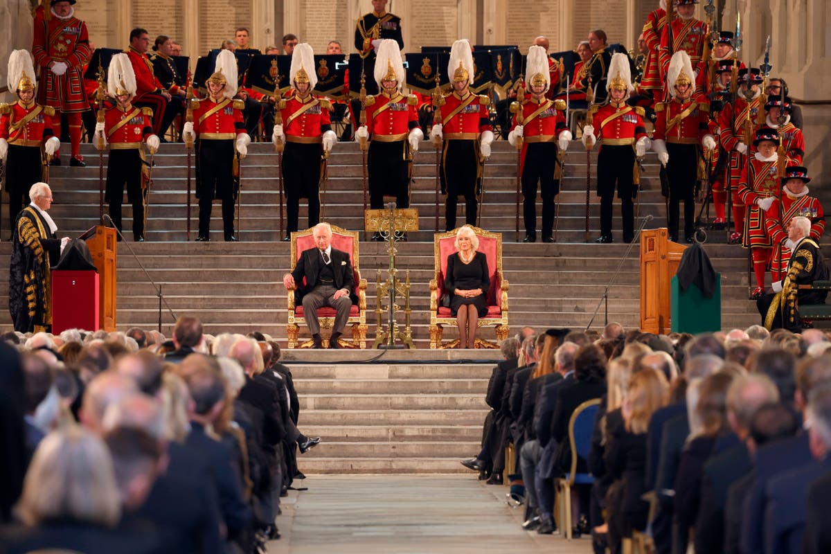 King Charles’s first visit to parliament was heavy on the pomp and deference