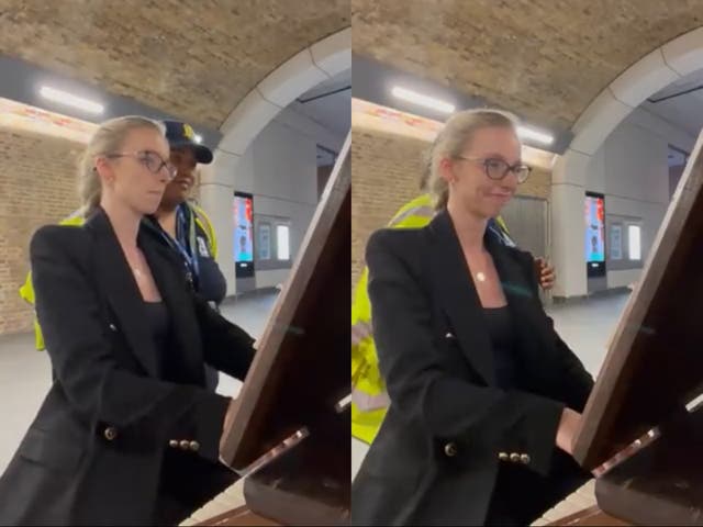 <p>Security guard Marcella joined organist Anna Lapwood for an unplanned performance  </p>