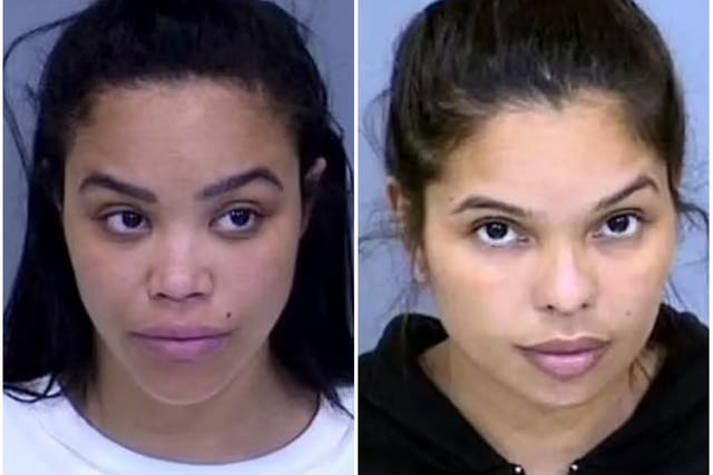 <p>Kelly Pichardo (left) and Leeza Rodriguez (right) were convicted of assaulting a fellow plane passenger</p>