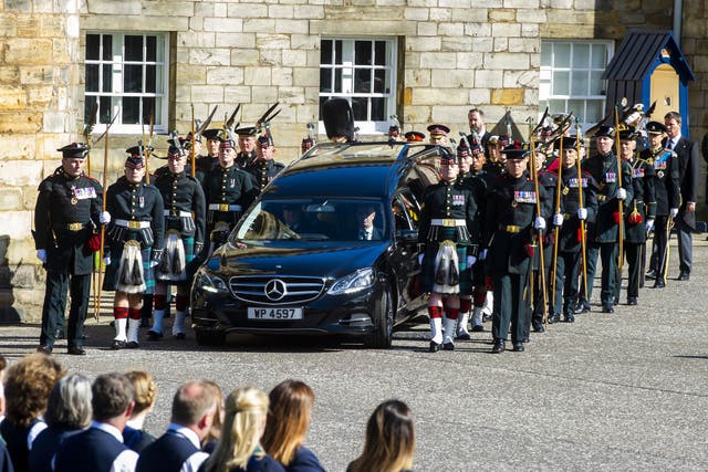 The Queen’s children accompanied the hearse (Lisa Ferguson/The Scotsman/PA)