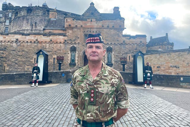 Lieutenant General Nick Borton, who is Colonel of the Royal Regiment of Scotland (Isobel Frodsham/PA)