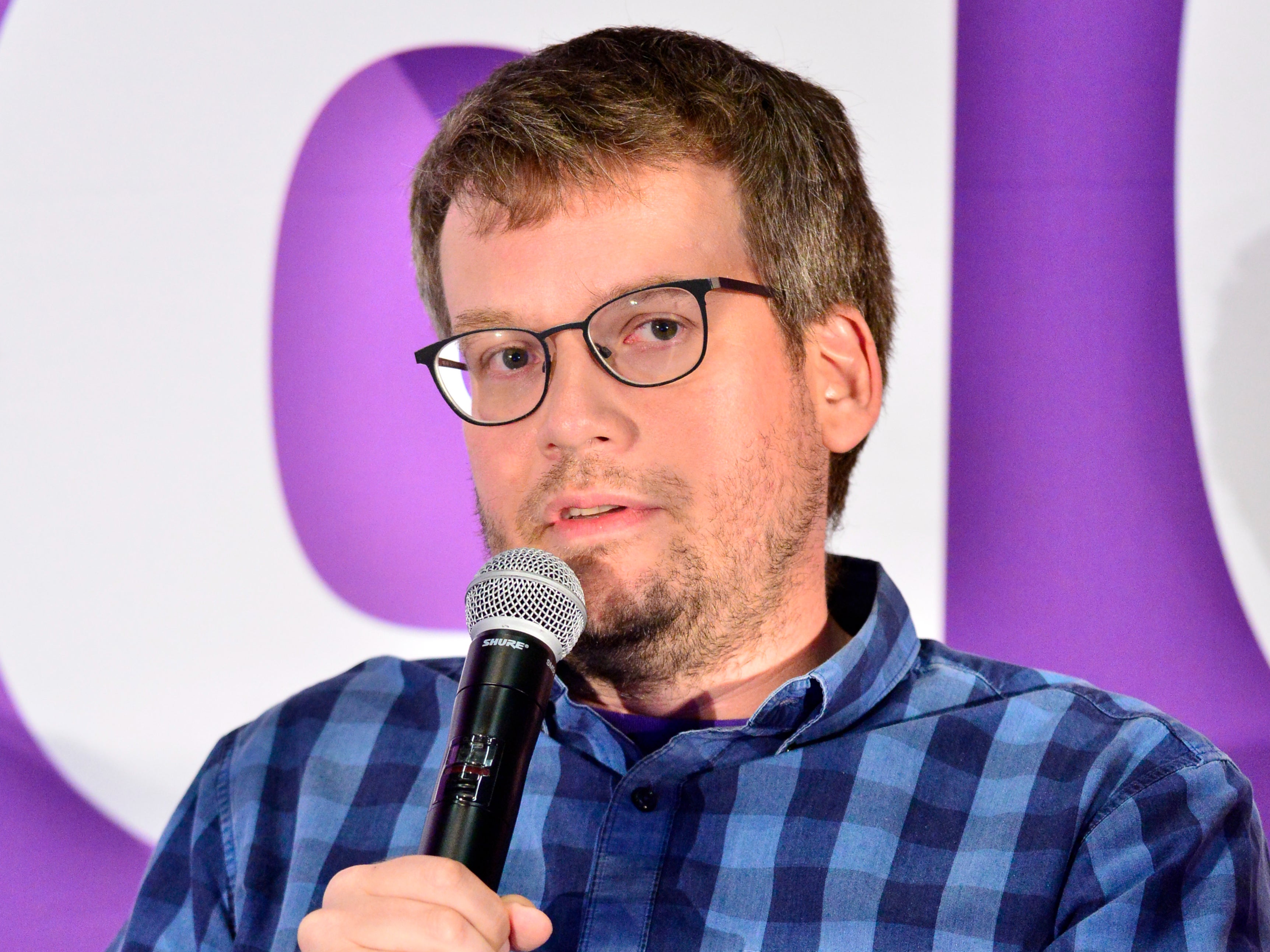 John Green attends VidCon 2019 at Anaheim Convention Center on 13 July 2019 in Anaheim, California