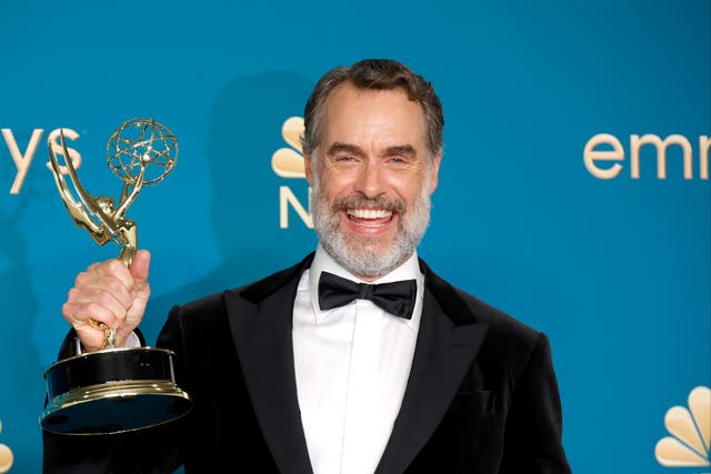 <p>Murray Bartlett, winner of the Outstanding Supporting Actor in a Limited or Anthology Series or Movie award for ‘The White Lotus,’ poses in the press room during the 74th Primetime Emmys at Microsoft Theater on September 12, 2022 in Los Angeles, California. (Photo by Frazer Harrison/Getty Images)</p>