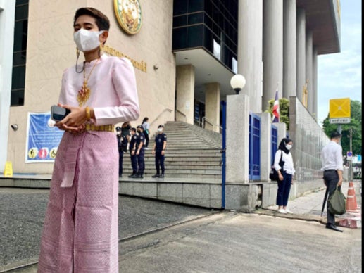A Thai court on Monday sentenced a 25-year-old political activist, Jatuporn Saeoueng, to two years in prison for ‘mocking’ the queen during a protest in 2020