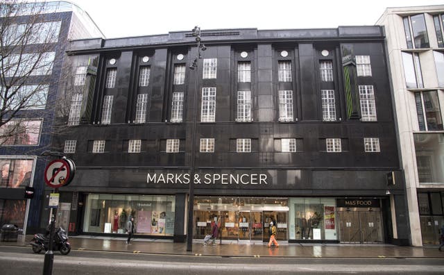 A Marks & Spencer store in London (Ian West/PA)