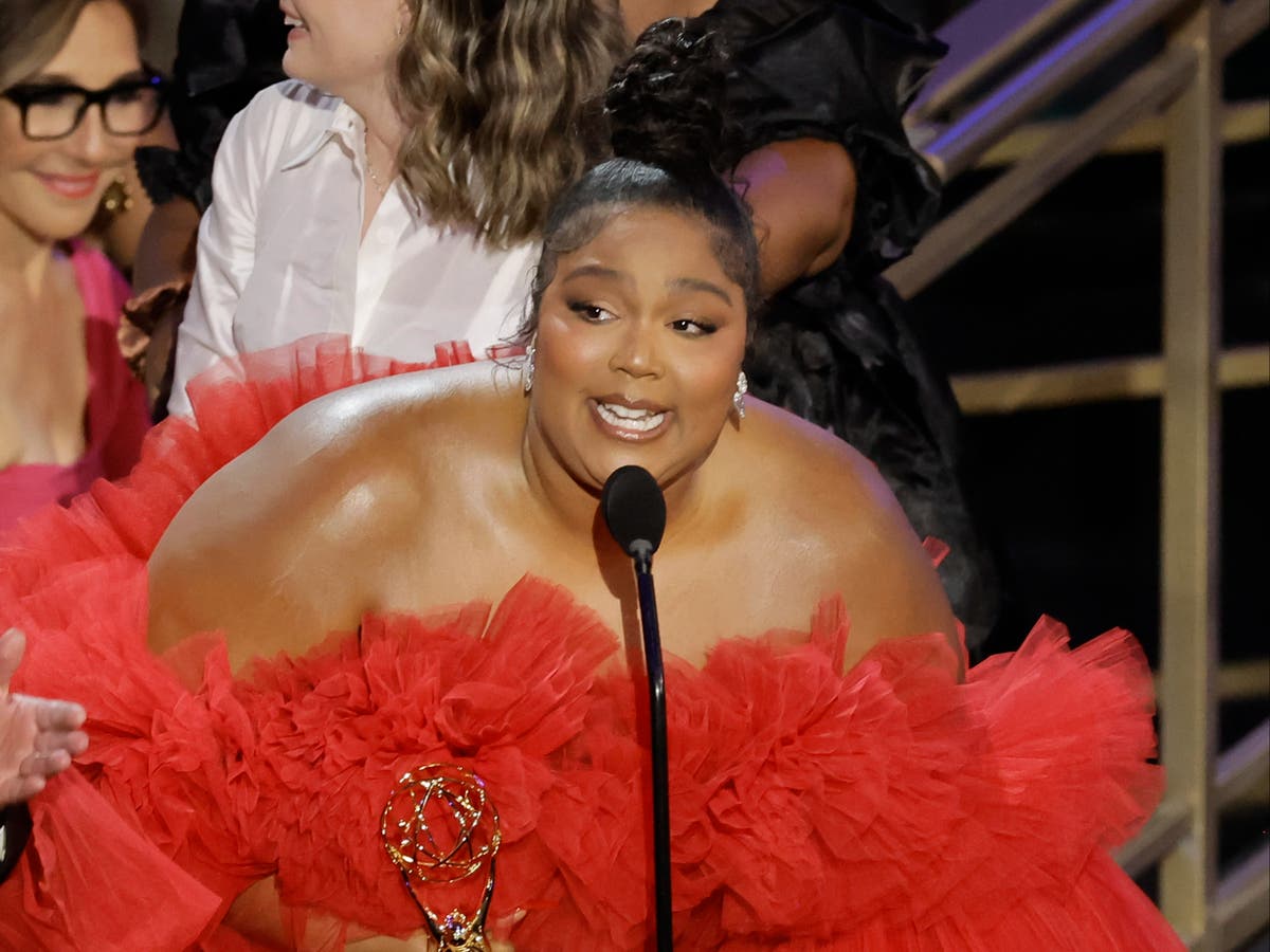 Lizzo addresses her younger self during emotional Emmys speech